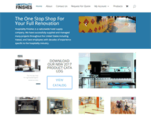 Tablet Screenshot of hospitalityfinishes.com